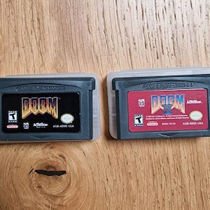 Doom GBA Collection: 2 Game Value Bundle - Nintendo Game Boy Advance. Karty GBA z etui. Doom 1 i 2