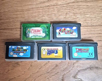 Mario Vs Zelda GBA Collection: 11 Game Value Bundle - Nintendo Game Boy Advance Carts & Cases. Mario World, Yoshi's Island, Minish Cap etc.