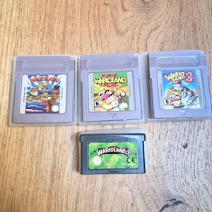 Wario Land Ultimate Collection: 4 Game Bundle - Nintendo Game Boy Colour and Advance. GBA / GBC Carts With Cases. Wario Land 1, 2, 3, and 4