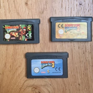 Donkey Kong GBA Collection: 3 Game Value Bundle - Nintendo Game Boy Advance. Karty GBA z etui. Donkey Kong Country 1,2 i 3.