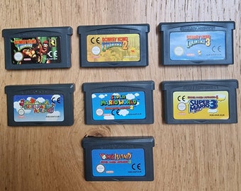 Mario vs Donkey Kong GBA Collection: 7 Game Value Bundle - Nintendo Game Boy Advance. New Carts With Cases.