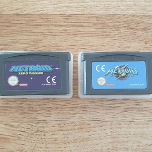 Metroid GBA Collection: 2 Game Value Bundle - Nintendo Game Boy Advance. New Carts With Cases. Metroid Fusion & Zero Mission