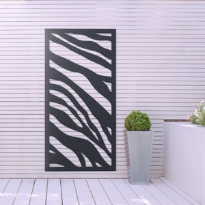 Garden Screen in Safari Design Metal, Decorative Screen, Home Decor, Garden Decoration, Room Divider, Wall Art, Home and Living, Laser Cut