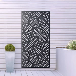 Garden Screen in Eclipse Design Metal, Decorative Screen, Home Decor, Garden Decoration, Room Divider, Wall Art, Home and Living, Laser Cut
