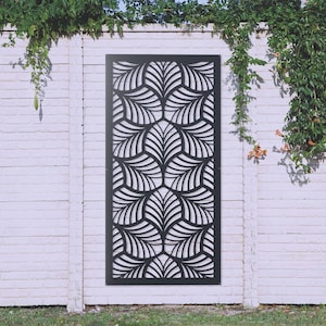 Garden Screen in Setosa Design Metal, Decorative Screen, Home Decor, Garden Decoration, Room Divider, Wall Art, Home and Living, Laser Cut