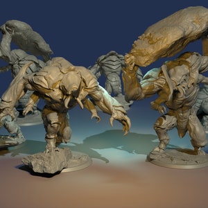 Umberhulk 32 mm figure - insectoid - Various poses - RescaleMiniatures - DnD - Tabletop - Painting - Highest Peak lowest Cavern