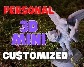 Personalized Tabletop Figure I READ DESCRIPTION! I Cumstom 3D Tabletop Miniature I Dungeons and Dragons I Roleplay I 3D Print Service