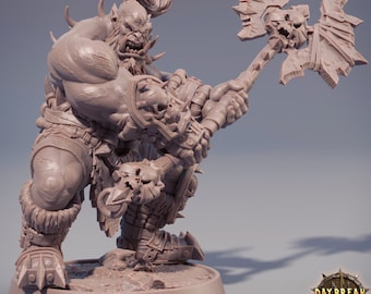 Tabletop Miniature - 32 mm/75 mm - Orc Krieger Zwingli / Orc Warrior Zwingli - Dungeons and Dragons - DnD Roleplay - Daybreak Miniatures