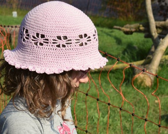 Bucket Hat for baby, child and women, crochet pattern, pdf