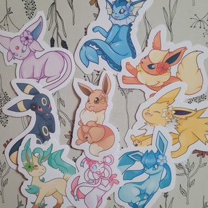 Eevee Evolution Stickers · Maneki Neko Art · Online Store Powered by  Storenvy