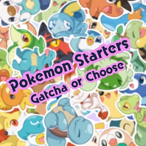 Starter Gacha or Choose Cute Stickers
