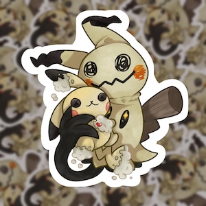 Mimikyu söt läskig klistermärke