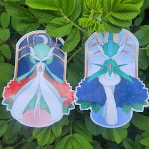 Gardevoir and Gallade Vinyl Stickers