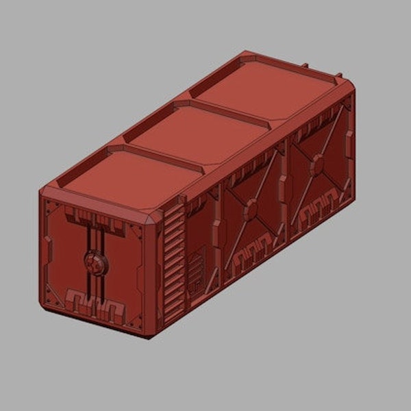 28mm Colonial Outpost Container - Warhammer 40K, Deadzone, Firefight, Infinity (The Mad Knight)