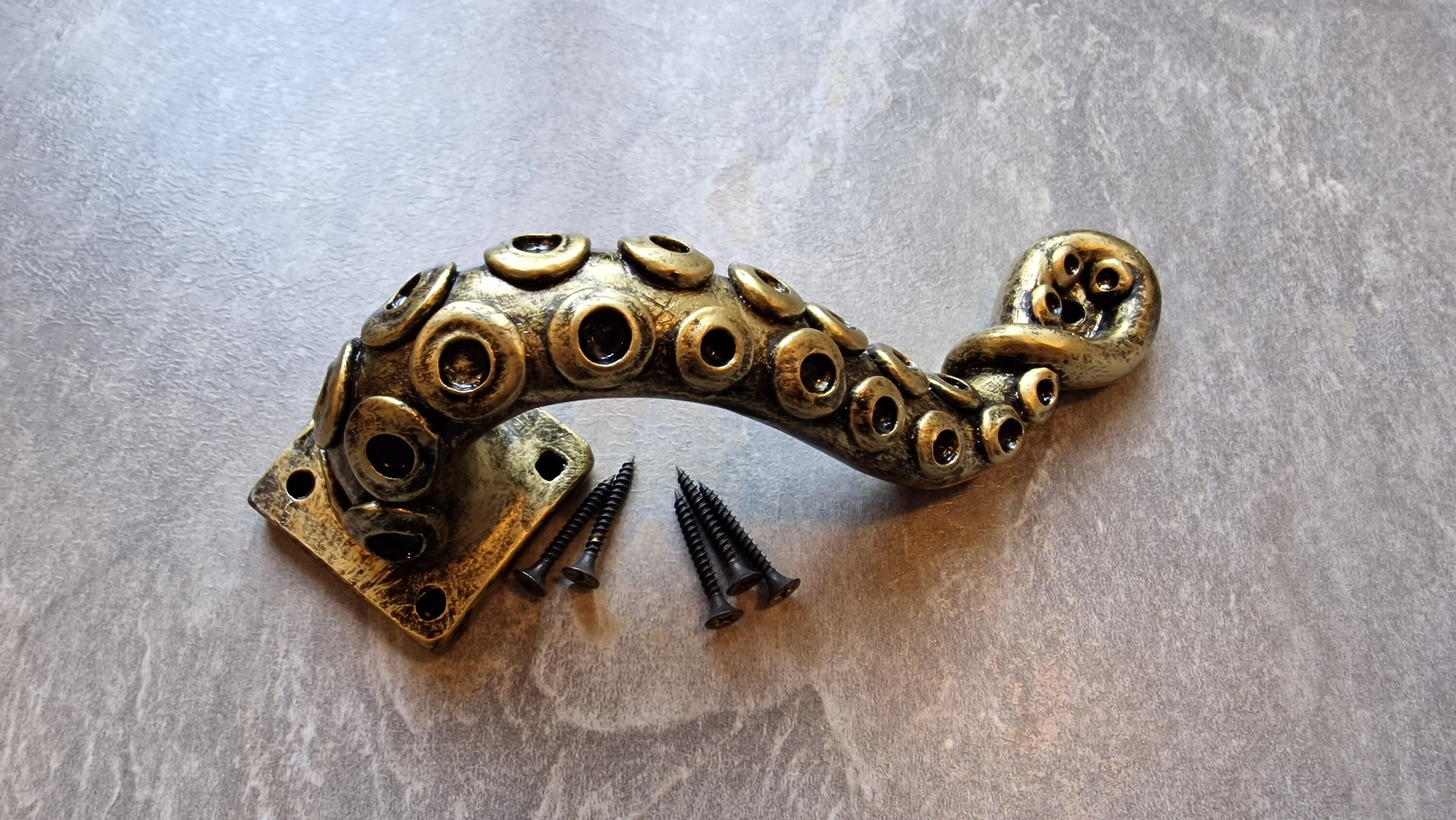 Steampunk door handle / doorknob "Kraken"