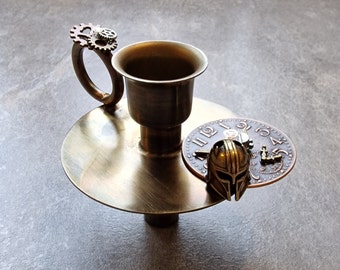 Steampunk candle holder &quot;Mandalorian&quot;