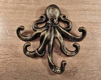 Steampunk wall sculpture / wall hook &quot;Kraken&quot;