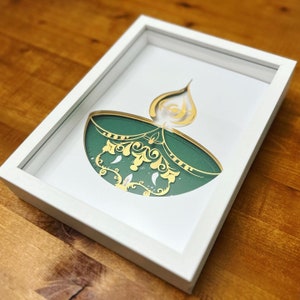 Diwali Diya Light Shadowbox
