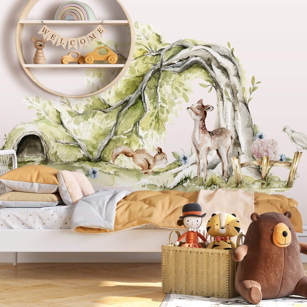Forest Wall Decals Etsy