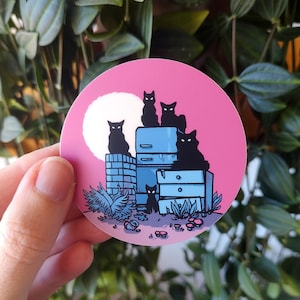 COVEN DE CAT NOIR Sticker mignon de Zazzle.be Liste d'envies Vous avez des idées ? bouteille d'eau d'Halloween rose néon de Zazzle.be Liste d'envies Vous avez des idées ? Sticker imperméable mat pour ordinateur portable