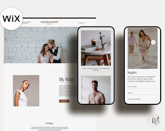 Wix Photography Theme I Photographer Website Design I Photography Wix Website Template