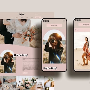 Wedding Photographer Website I Wix Website For Photography I Photography Website Template
