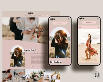 Wedding Photographer Website I Wix Website For Photography I Photography Website Template