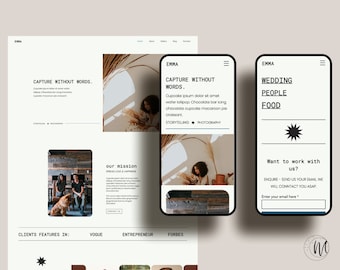 Photographer Website  I Wix Website For Photography I Photography Website Template I Minimalist And Modern