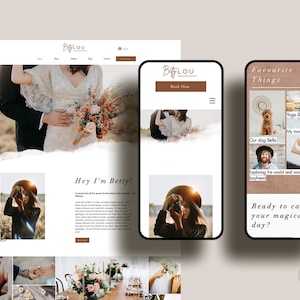Wedding Photographer Website  I Wix Website For Photography I Photography Website Template