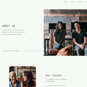 Wix Website Template Photography I Wix Website Theme for Photographers And Creatives