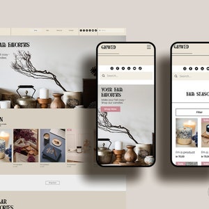 Wix E-Commerce Website Template I Candle Store Website I Online Wix Candle Shop
