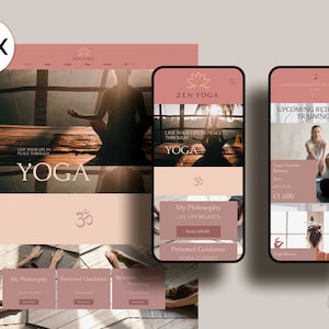 Vibrant Wix Website Template for Yoga Coaches & Wellness Experts - Fitness Theme - Built-In Booking + Service Features