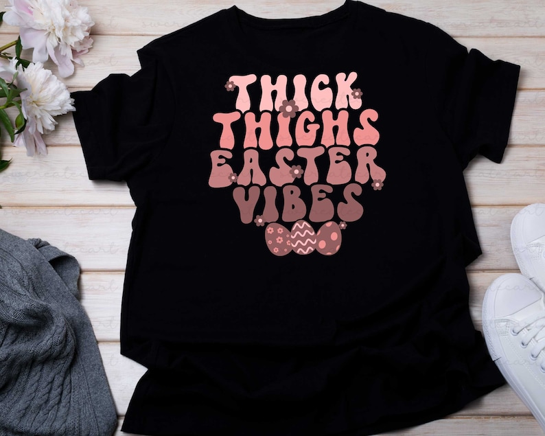 Thick Thighs Easter Vibes PNG Easter Png Easter Sublimation | Etsy Ireland