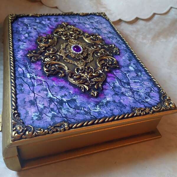 Handmade Book Box Organizer Jewelry Mystery book box Handmade Home Accessories, Awesome Gifts for Her, Box for Everything, Unique Room Decor