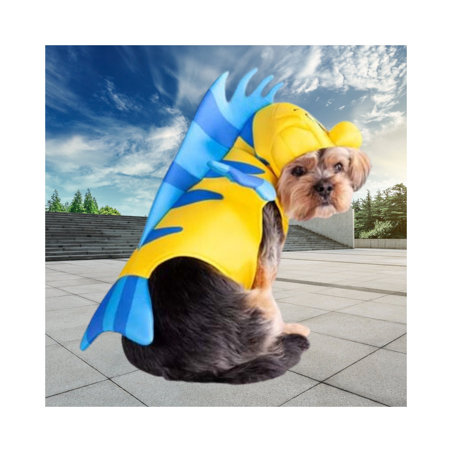 Flounder Costume For Dog