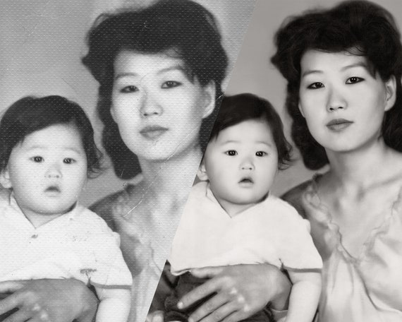 Photoshop Edit Old Photo Restoration Professional Photoshop | Etsy