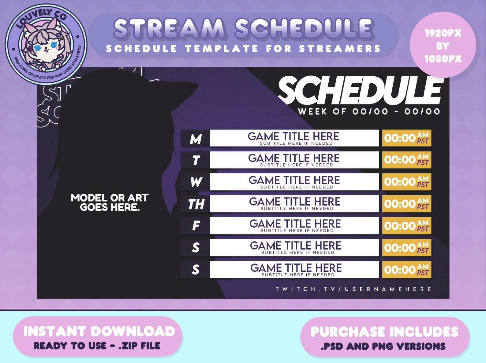 schedule-template-stream-schedule-vtuber-vtuber-graphics-etsy