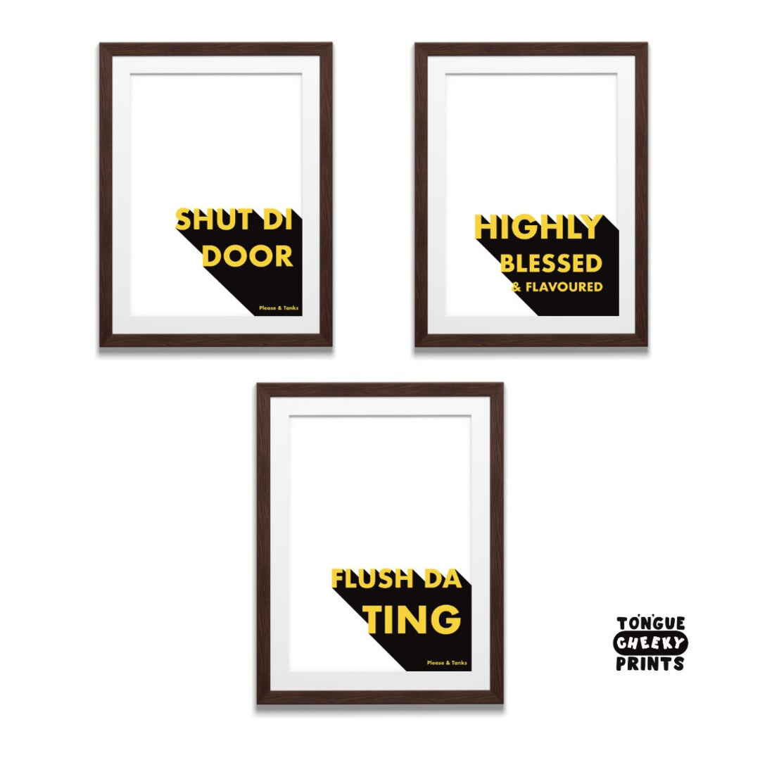 Funny Jamaican Sayings Black Quotes Interior Decor Wall Etsy de
