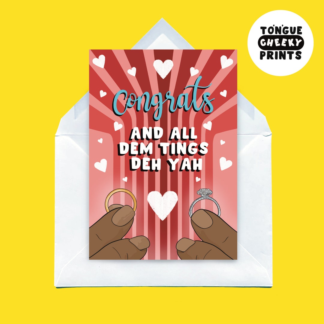 Black Greeting Cards, Diverse Cards, A5, A6, Married Card