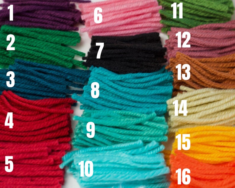 Pre Cut Latch Hook Yarn Acrylic Etsy