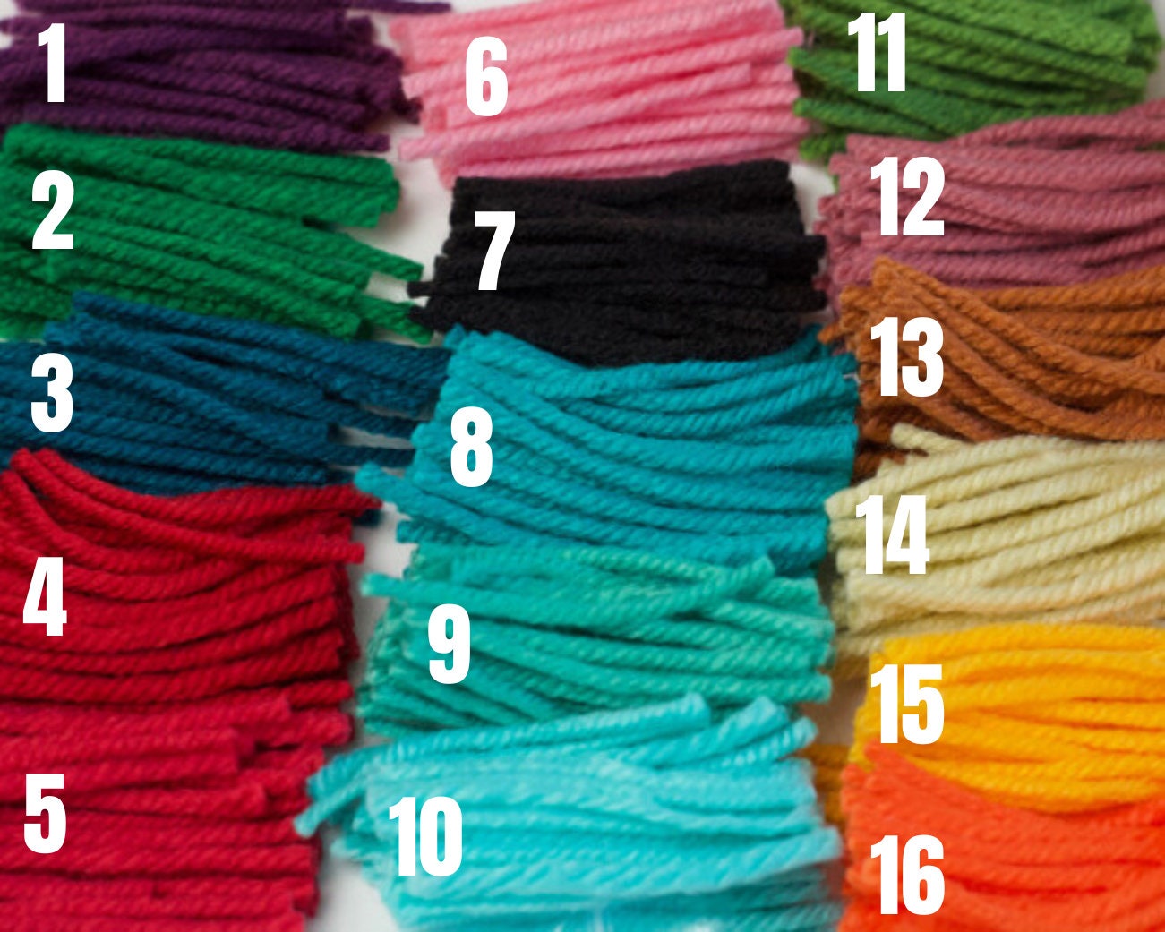 Pre Cut Latch Hook Yarn Acrylic Etsy