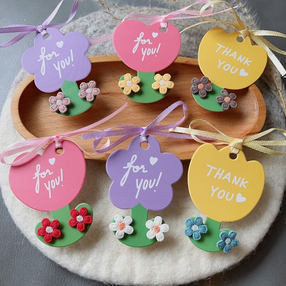 Embroidery stud earring| Handmade thank you gift| Spring embroidery studs| Book mark flower stud|Bridesmaid gift|mother day gift