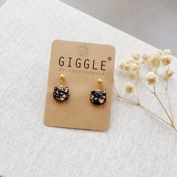 Polymer Clay Cat Studs • Cat Dangle Earrings • Custom Cat face earrings • Cat Gift • Cat Lover Gift • Cat Memorial • Gift for Cat Mom