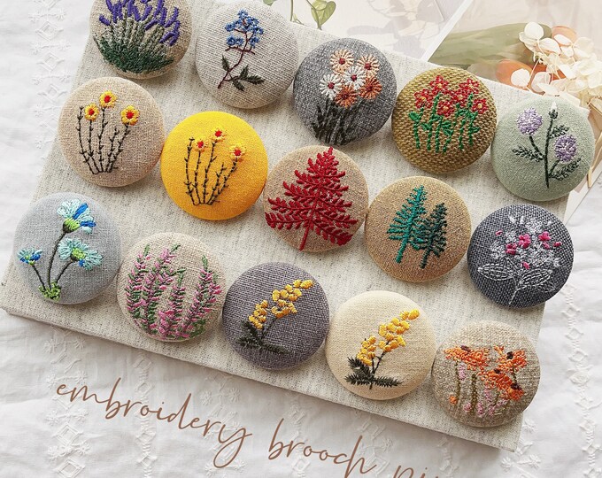 Floral Brocade Pin