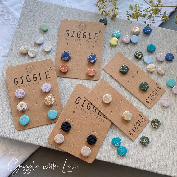 Mystery Studs | Polymer Clay Stud Packs|  Polymer Clay Earrings| Bulk Clay earrings grab bags| Mystery Clay Earrings | Mini Clay Earrings