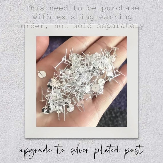 Add on: Note! this is an upgrade to silver plated post of an existing order, not sold separately.
