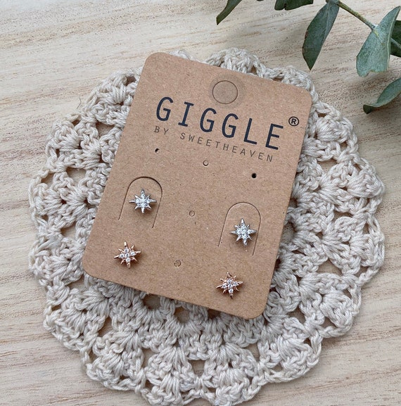 Rose Gold Star Studs, Mini Starlight earrings, Dainty flower stud, Geometric Studs, Rose Gold Earrings, snowflake Studs, Bridesmaids gifts