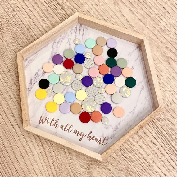 Handmade Polymer Clay Stud Pack|  Polymer Clay Earrings | Round Gold Map mini Stud| Bridesmaid earrings gift| Personalized gifts for her