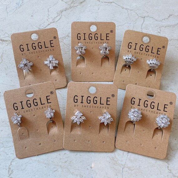 Clear cubic crystal clip on earrings| No Piercing Jewelry| Wedding bridesmaid clip on stud| Clip on earrings| gift for her
