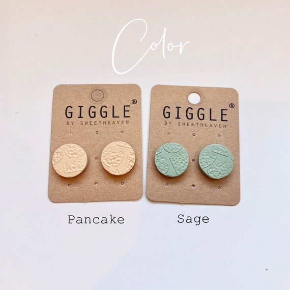 Handmade Polymer Clay Stud Pack|  Polymer Clay Earrings | Round geometric mini Stud| Dainty Stud lightweight | Personalized gifts for her